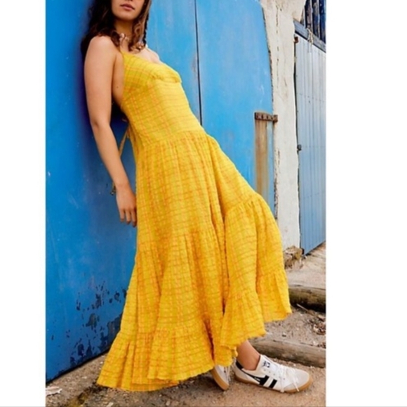 Free People Dresses & Skirts - NEW Free People Marigold striped maxi dress XL
